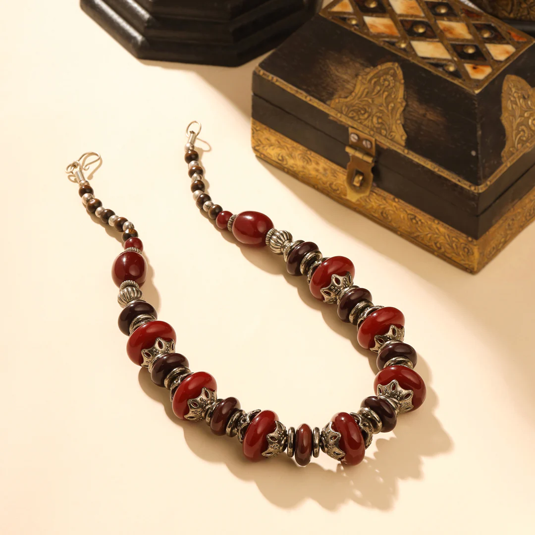 Resin Beaded Necklace - Image 6