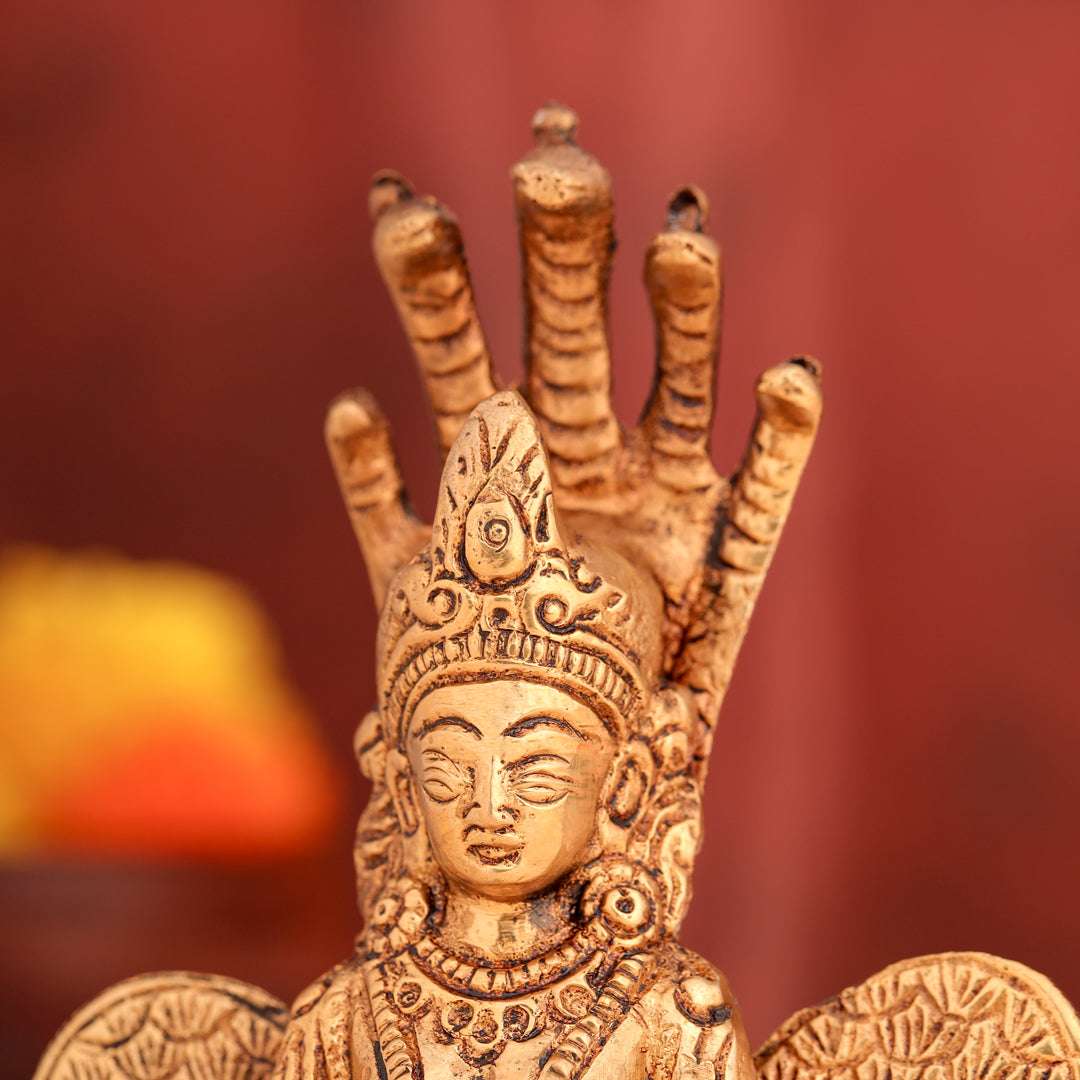 Brass Naag Kanya Statue (5.5 Inch) - Image 2