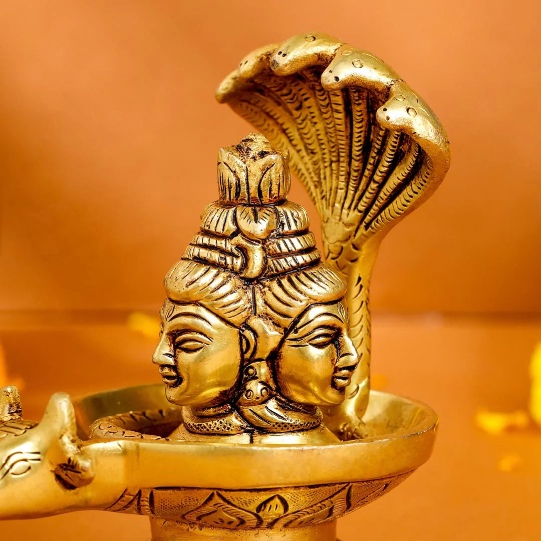 Brass Nandi Mukhshivlingam Idol (5 Inch) - Image 7