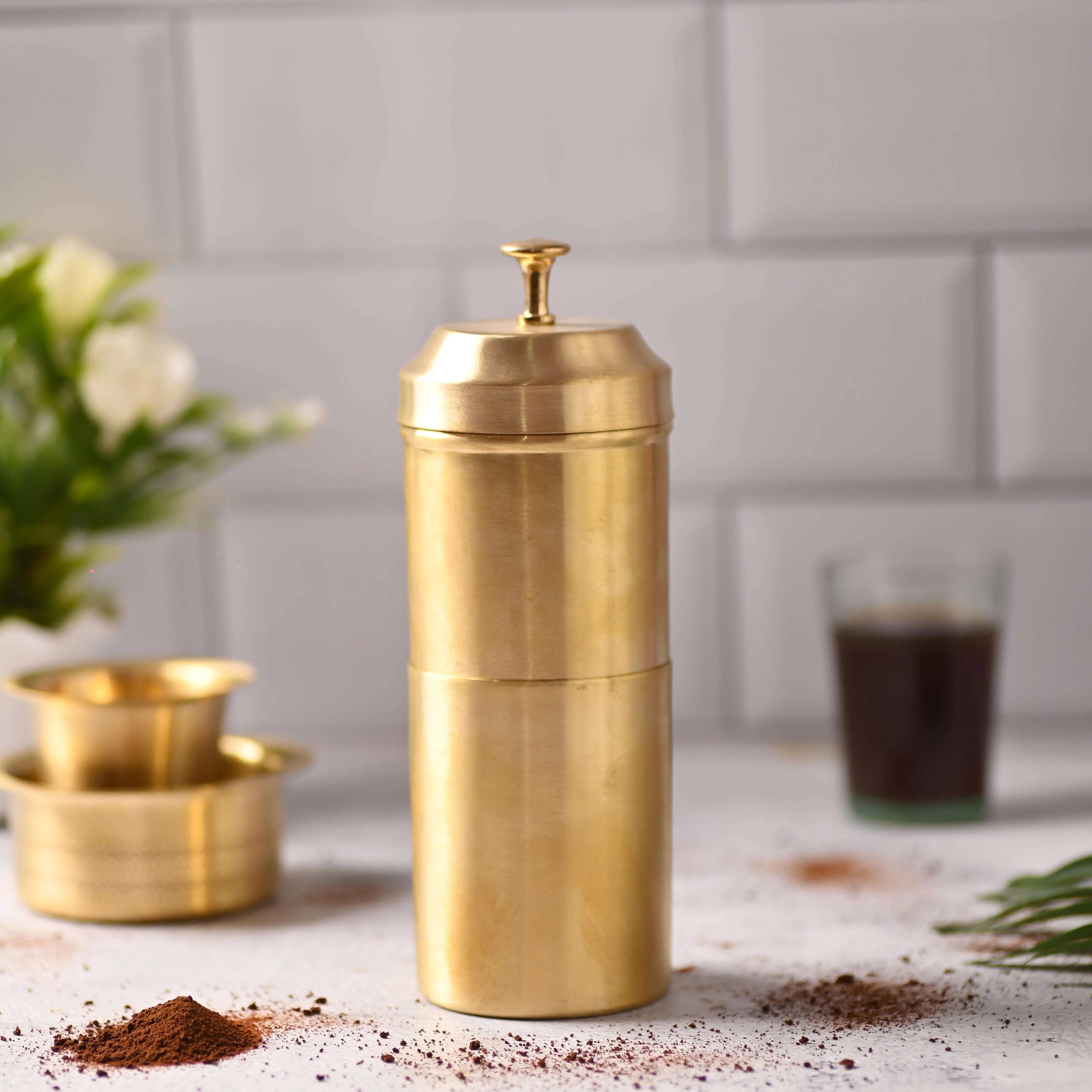 Brass Coffee Filter Machine (8 Inch)