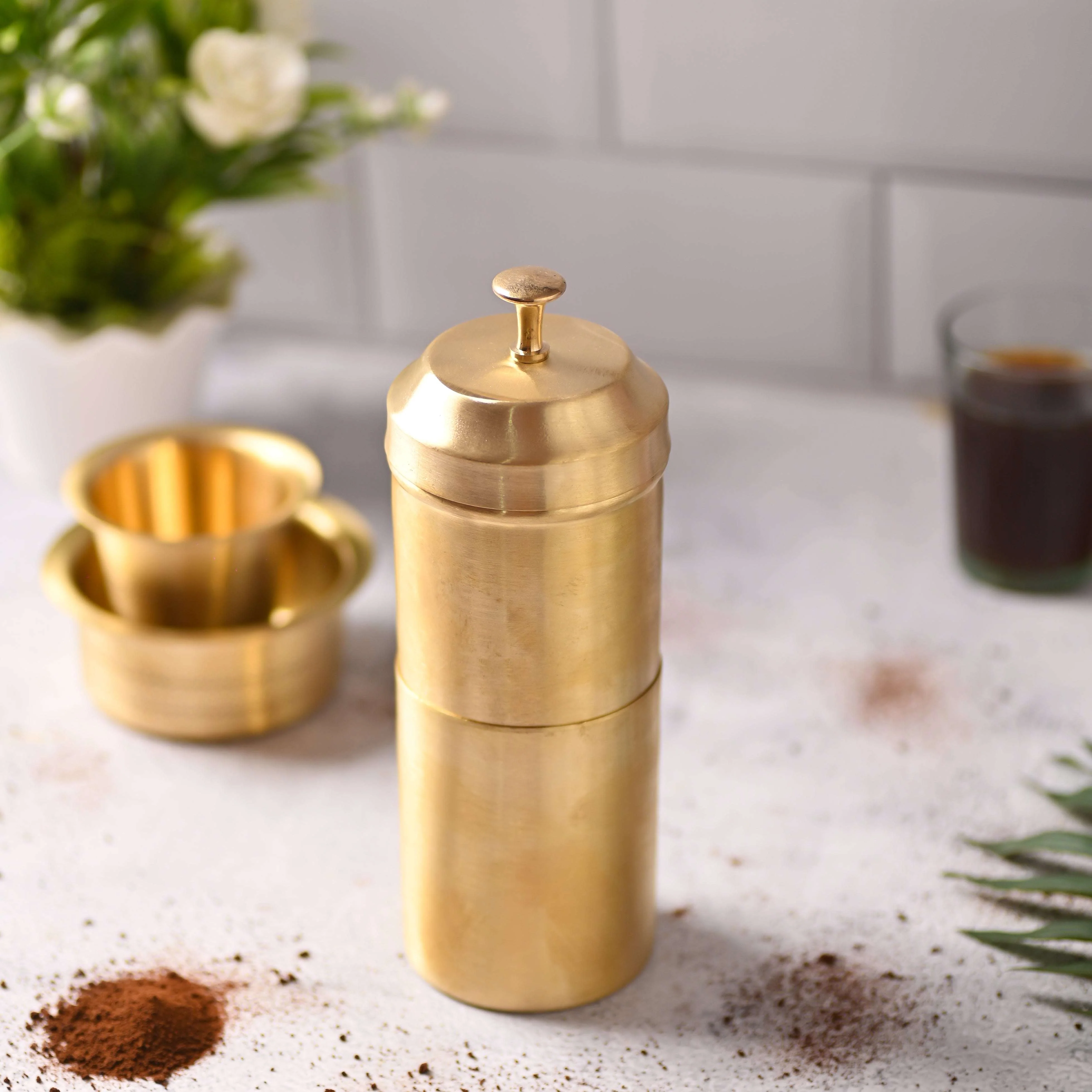 Brass Coffee Filter Machine (8 Inch) - Image 2