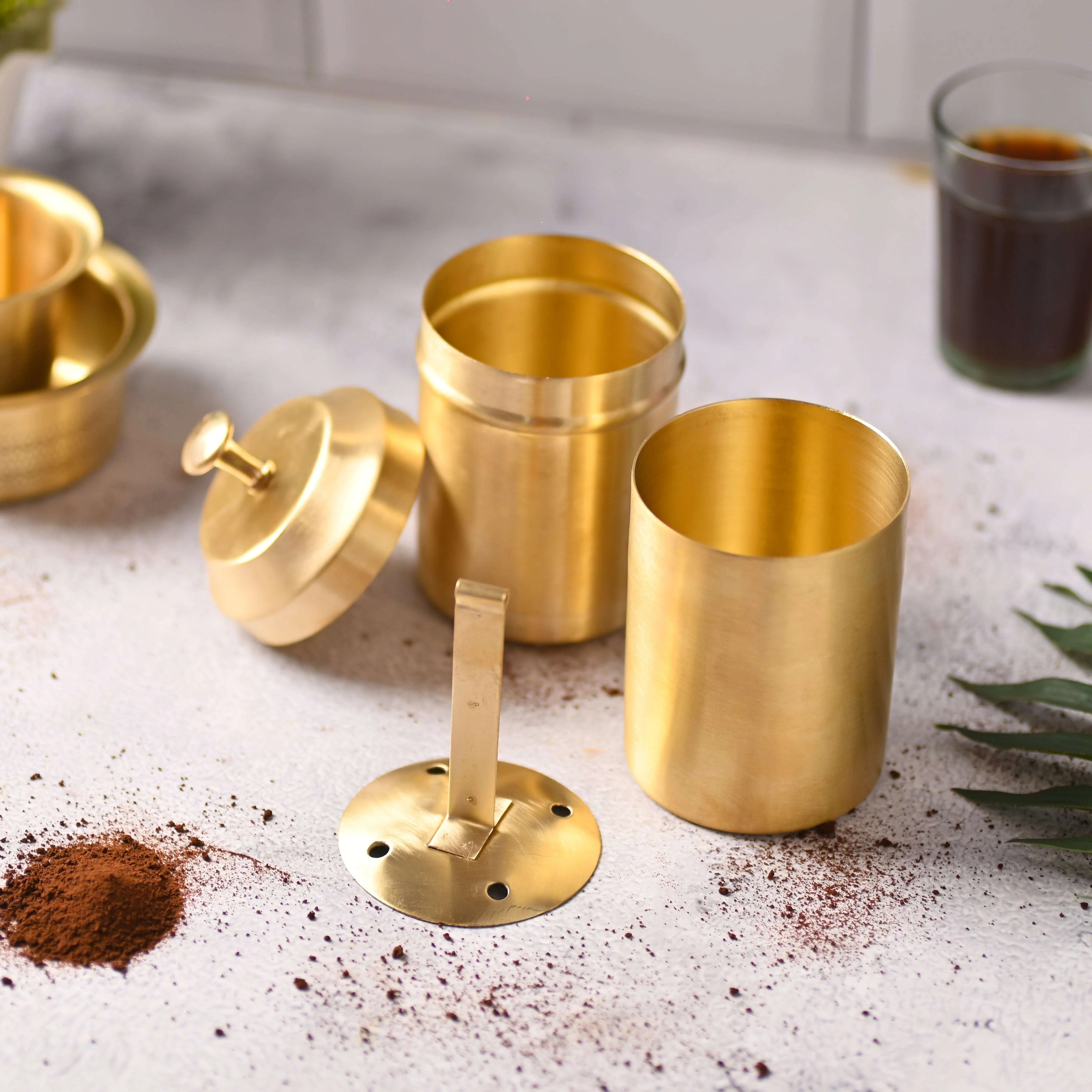Brass Coffee Filter Machine (8 Inch) - Image 4