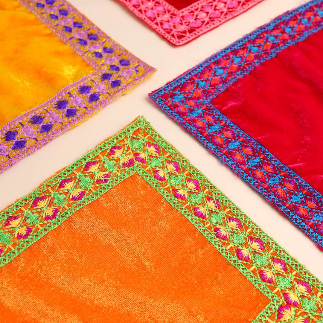 Embroidered Pooja Asana - Image 2