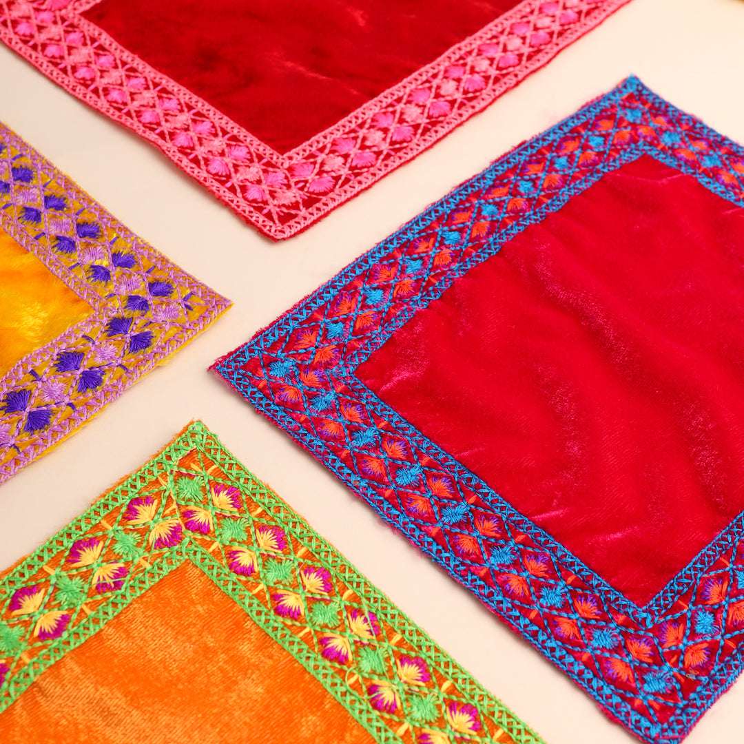 Embroidered Pooja Asana - Image 3