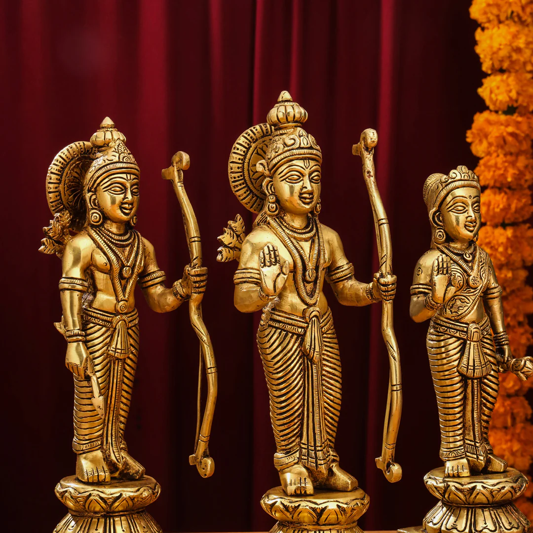Brass Ram Darbar Idols Set - Image 5