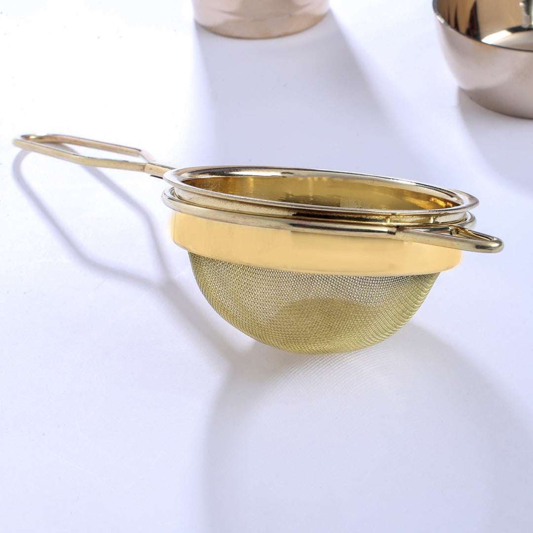 Brass Tea Strainer with Handle (9.5 Inch) - Image 4