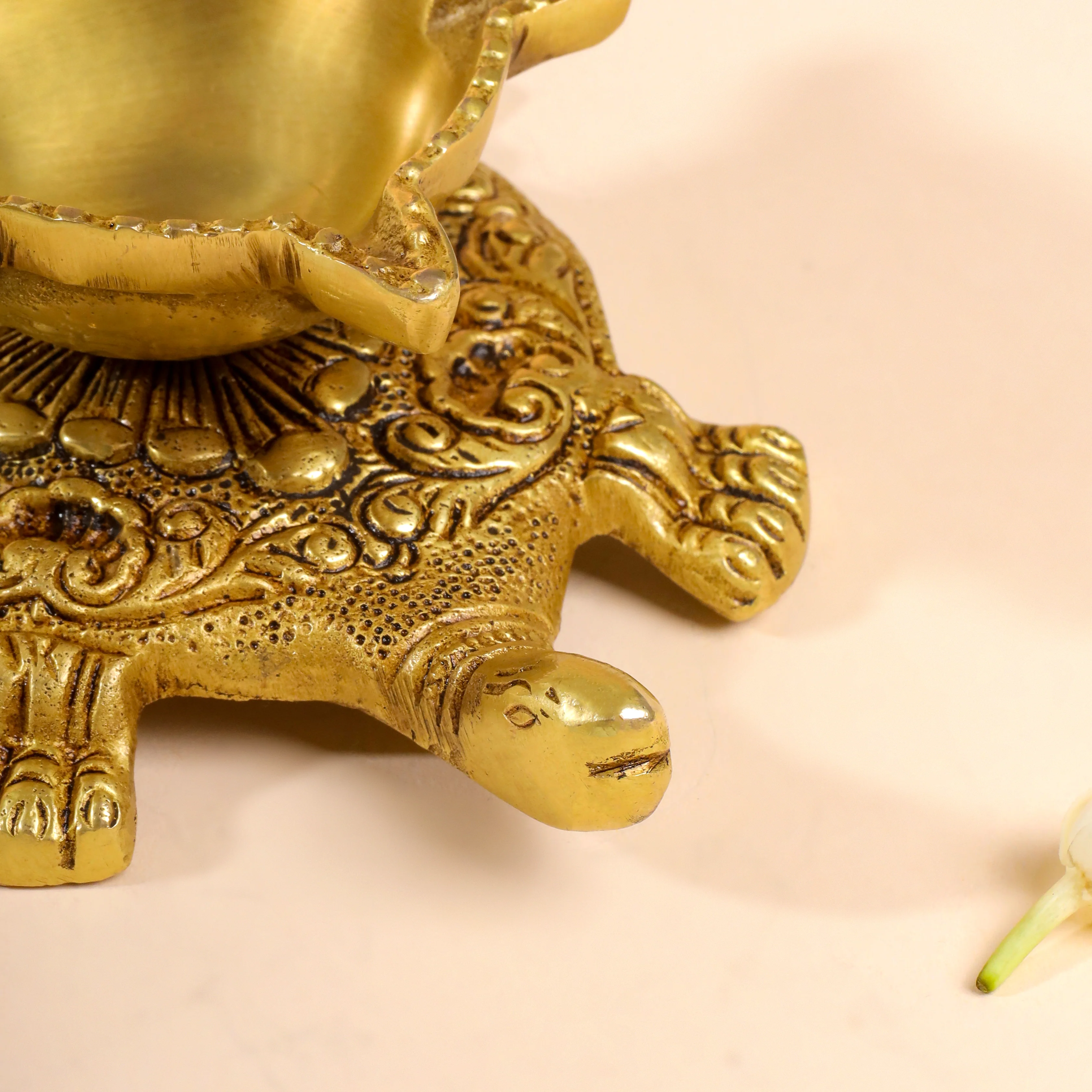 Brass Tortoise Oil Diya (2 Inch) - Image 5