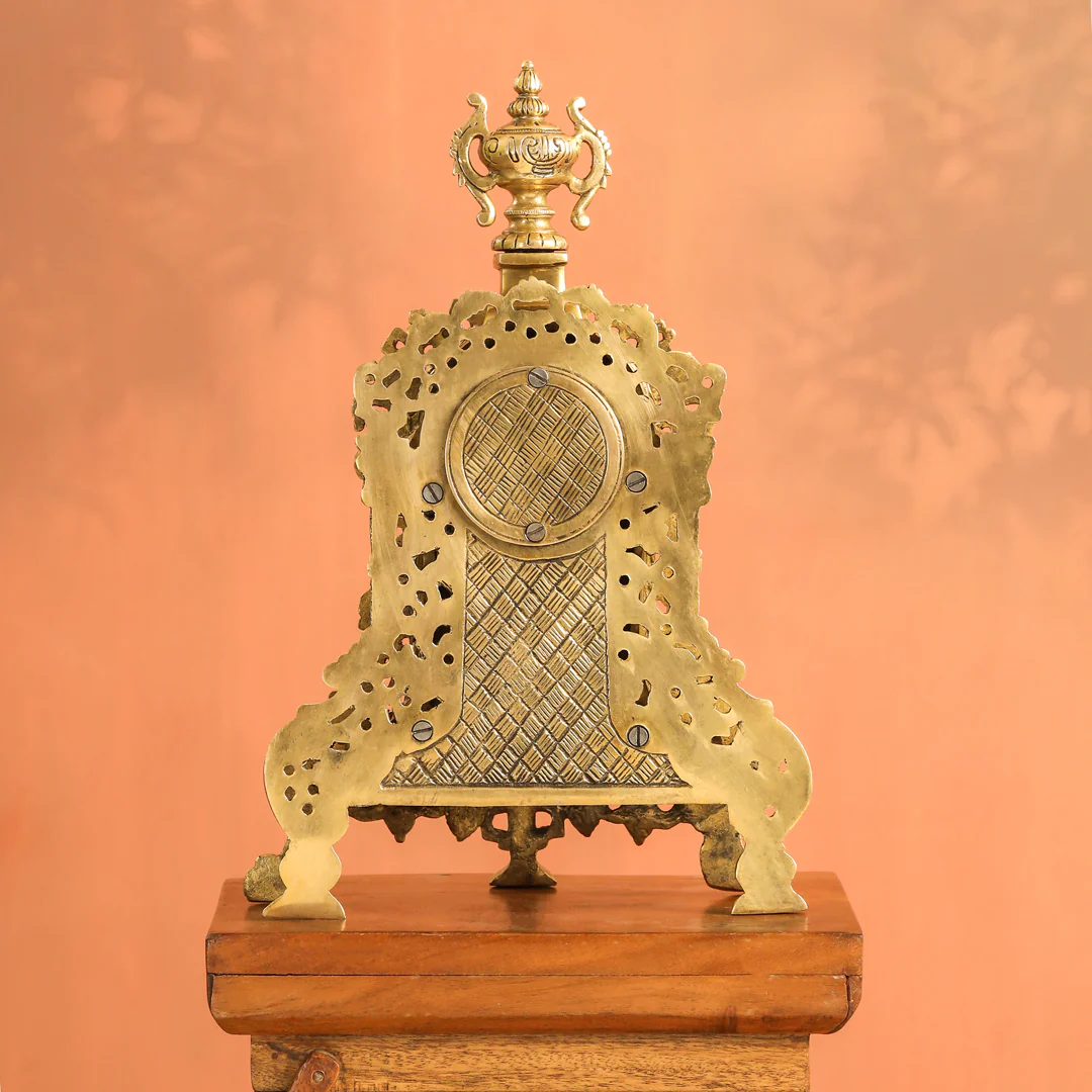 Brass Vintage Table Clock/Watch (14 Inch) - Image 9
