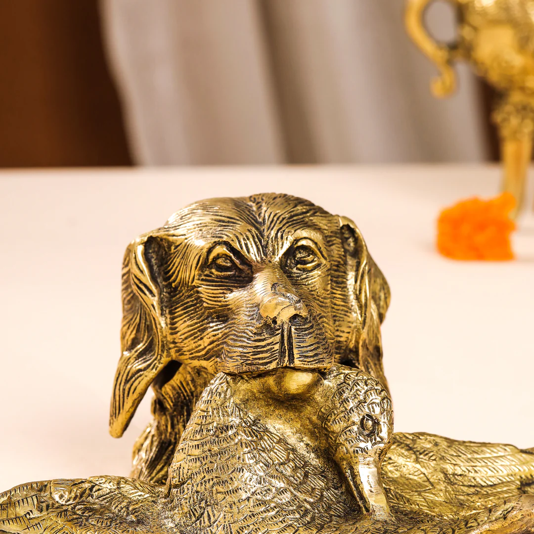 Brass Dog Inkwell/Ink Pot (4 Inch) - Image 4