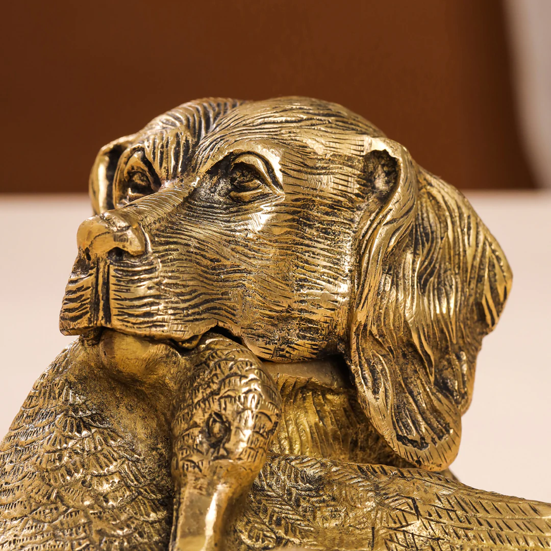 Brass Dog Inkwell/Ink Pot (4 Inch) - Image 8