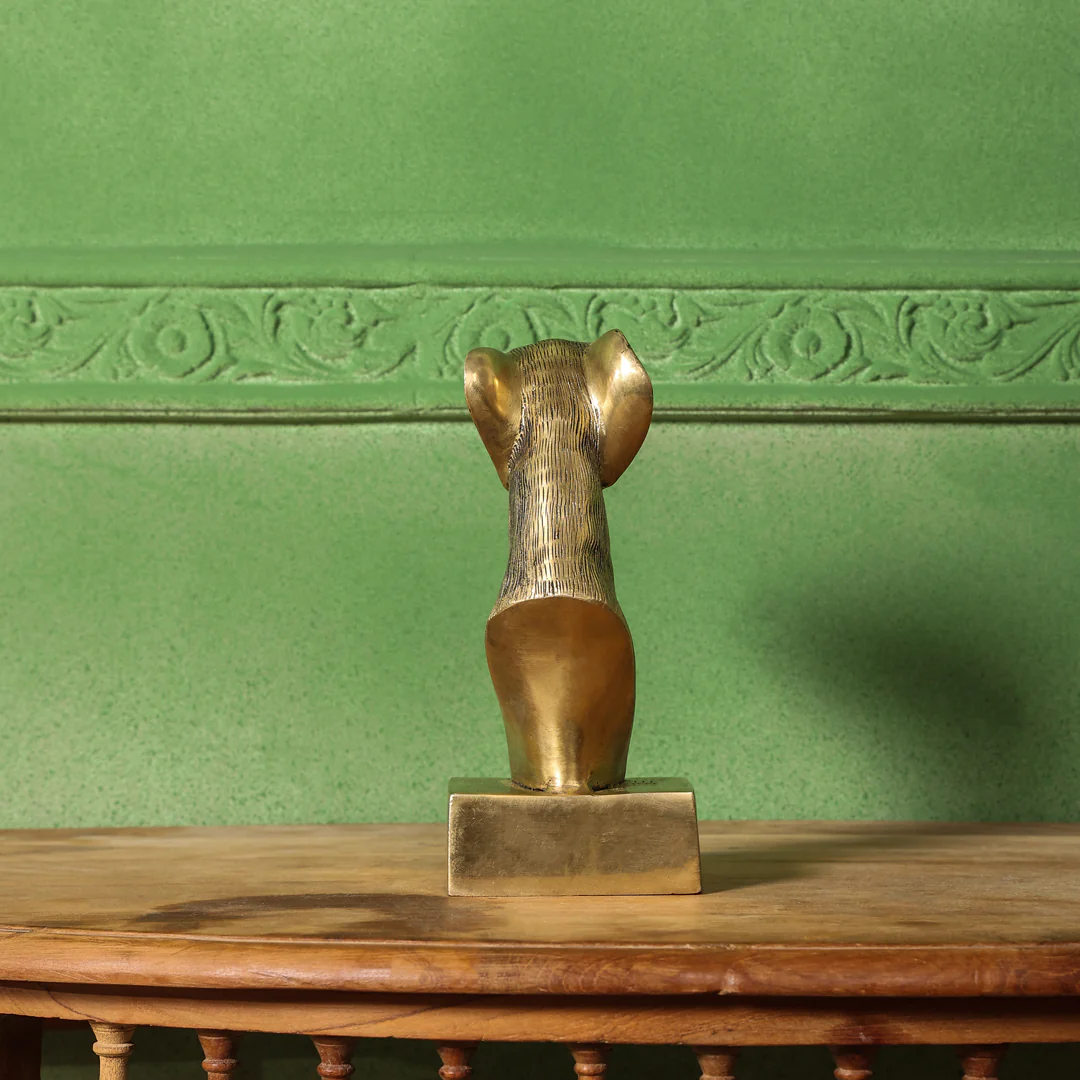 Brass Dog Head Figurine (9 Inch) - Image 3