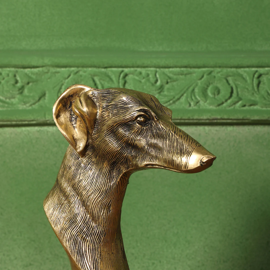Brass Dog Head Figurine (9 Inch) - Image 4