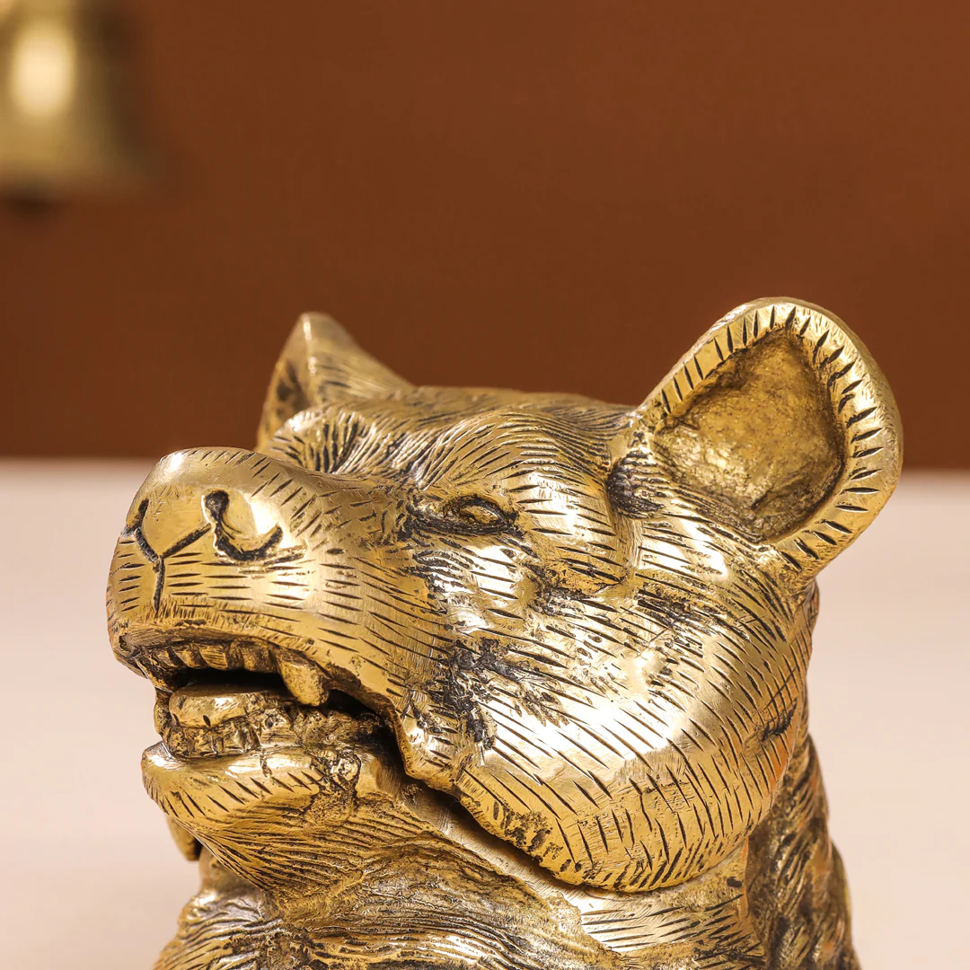 Brass Dog Inkwell/Ink Pot (3.5 Inch) - Image 7