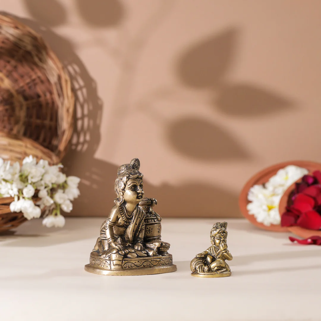Brass Laddu Gopal Idol - Image 3
