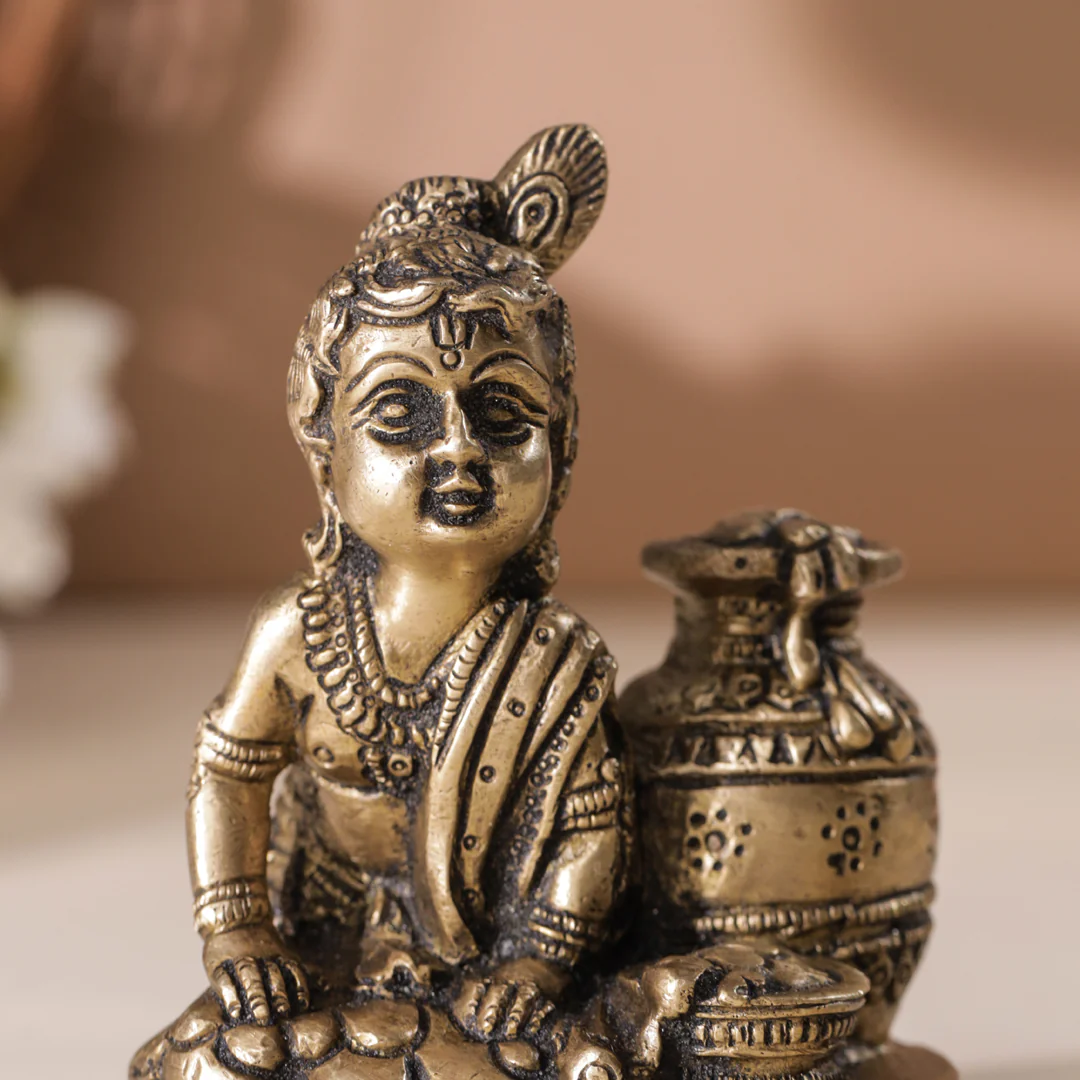 Brass Laddu Gopal Idol - Image 4