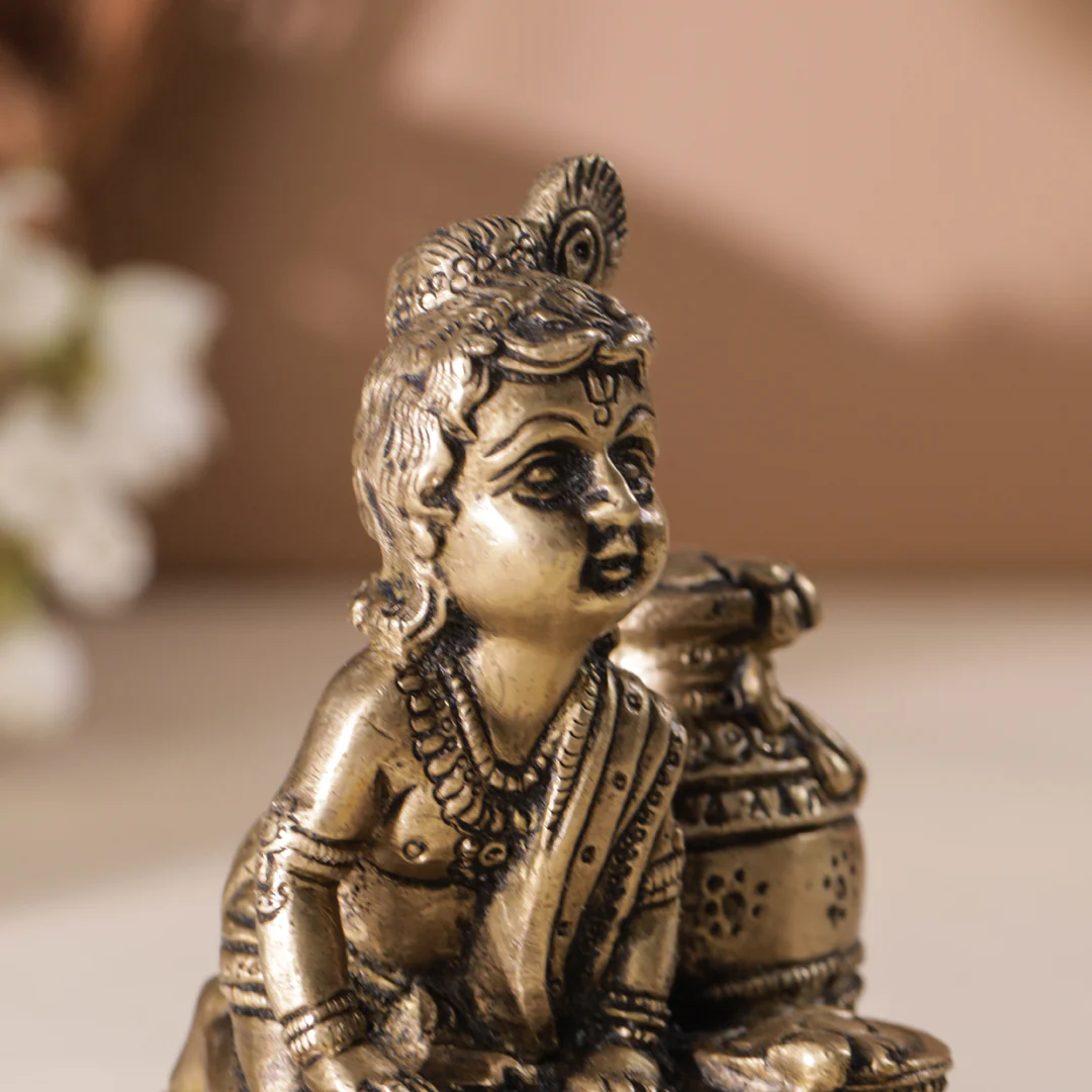 Brass Laddu Gopal Idol - Image 7