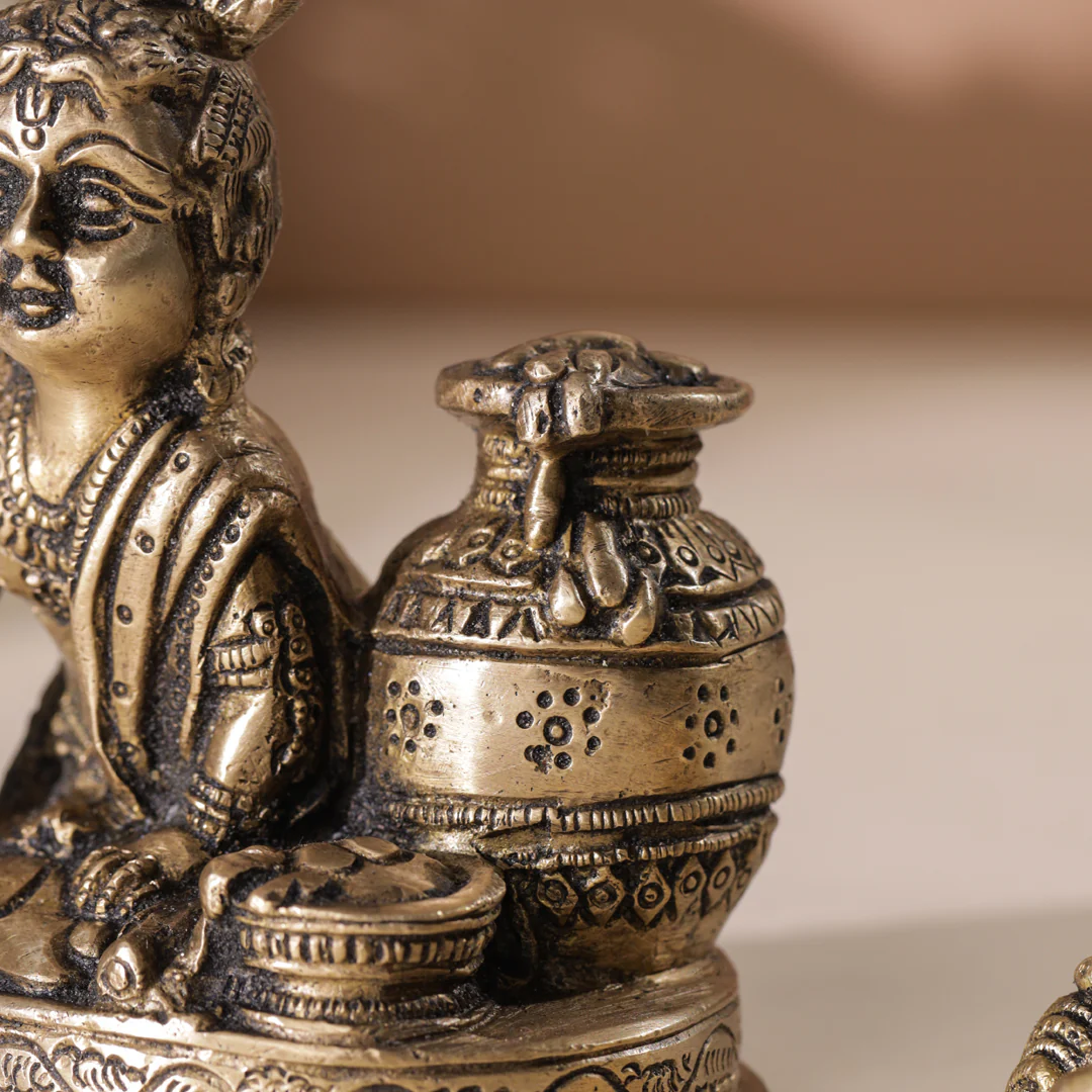 Brass Laddu Gopal Idol - Image 8