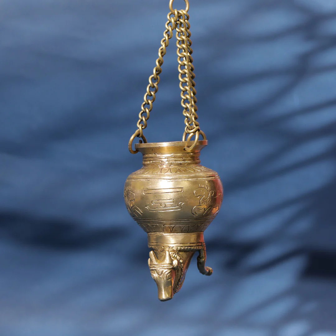 Divine Brass Nandi Gangajali Sacred Vessel of Devotion & Purity (9-Inch) - Image 4
