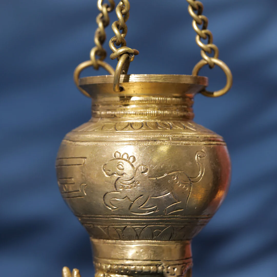 Divine Brass Nandi Gangajali Sacred Vessel of Devotion & Purity (9-Inch) - Image 5