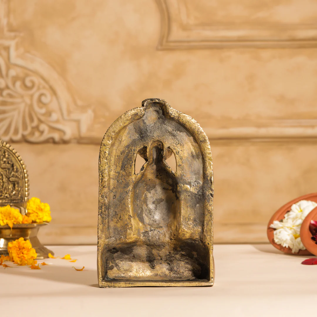 Brass Shiva Head Idol With Kirtimukha (8.5 Inch) - Image 8
