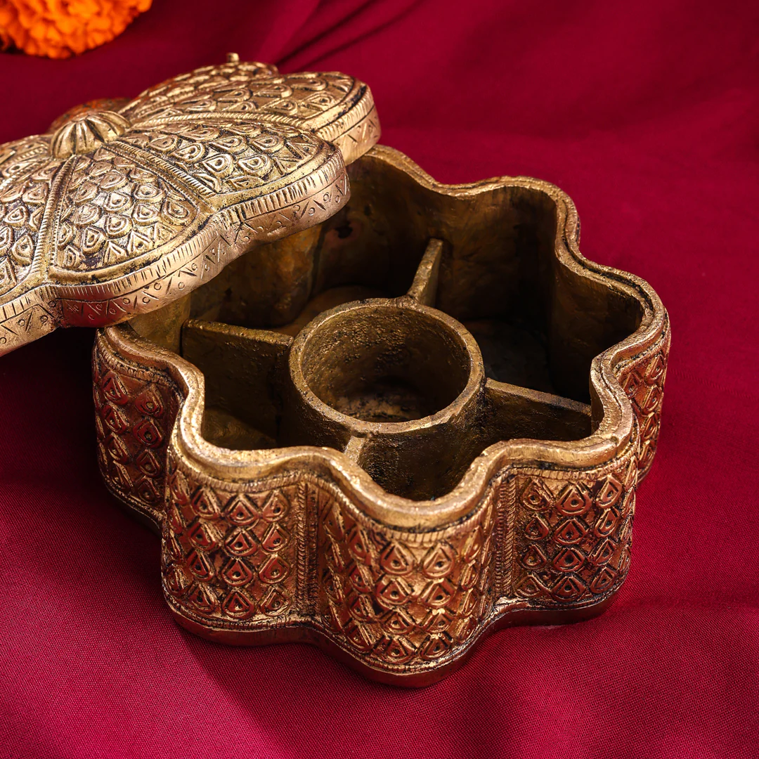 Brass Jewellery Box (3.5 Inch) - Image 4