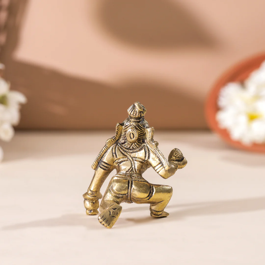 Brass Laddu Gopal Idol (3 Inch) - Image 3