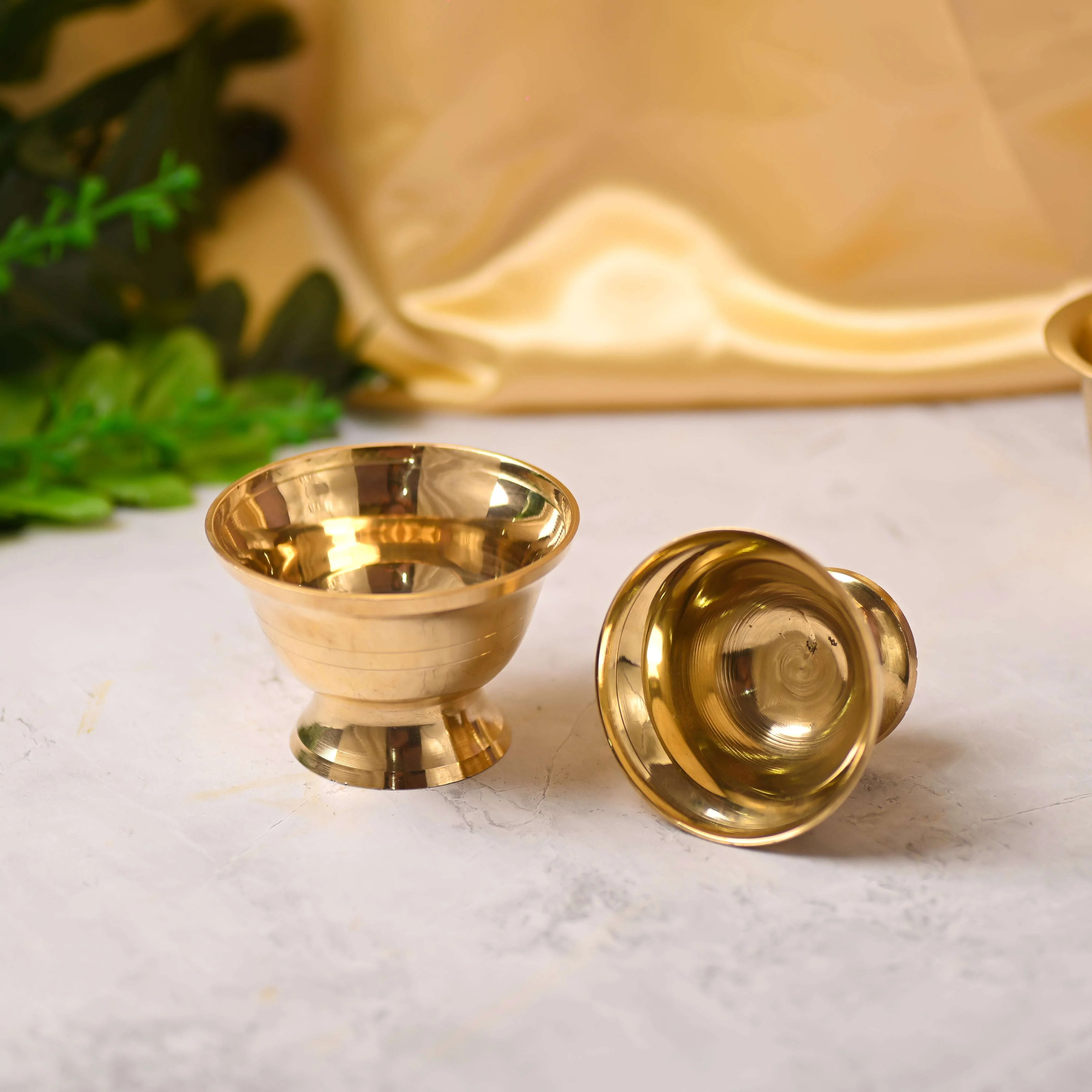 Brass Serving Bowl Pair (2.3 Inch) - Image 4