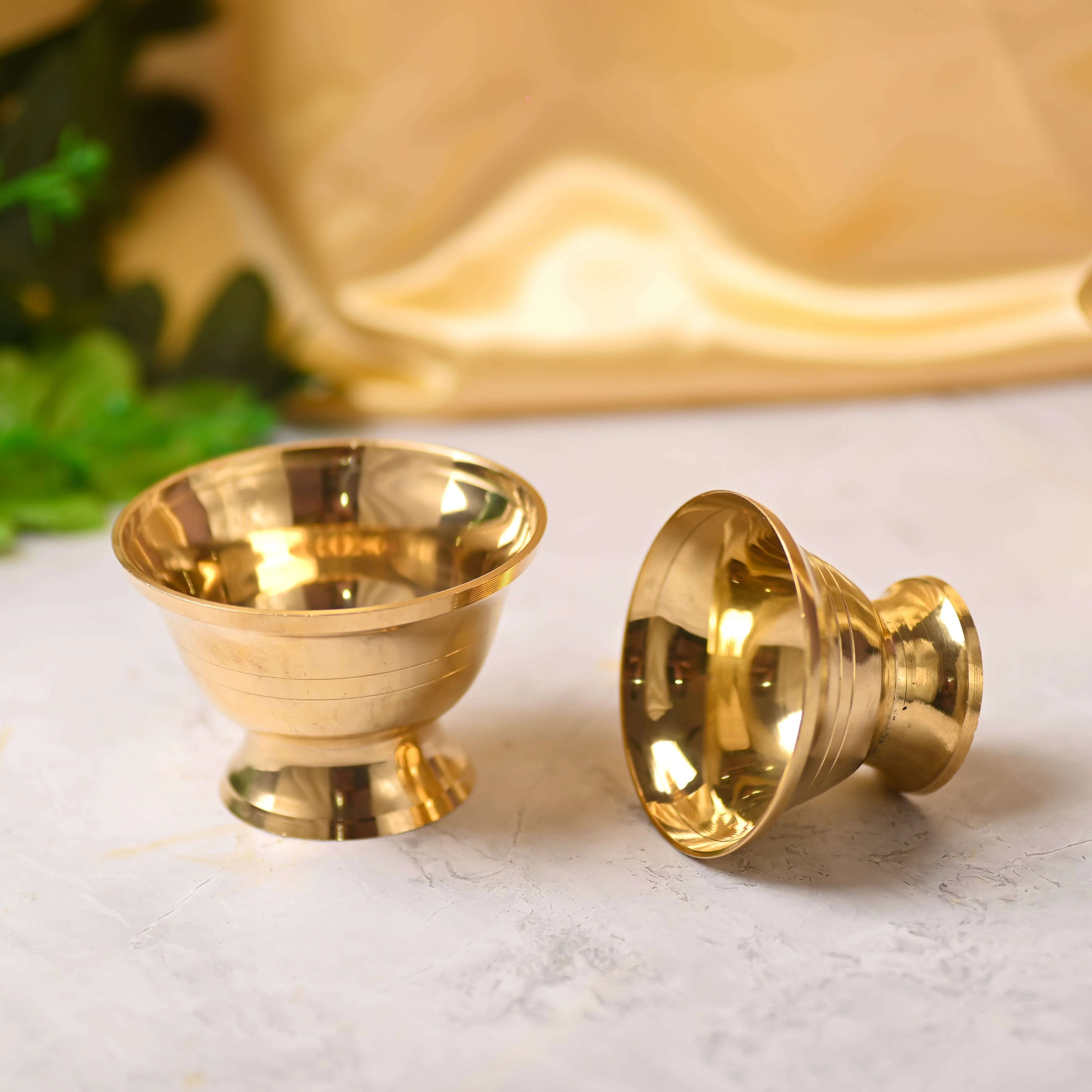Brass Serving Bowl Pair (2.3 Inch) - Image 5