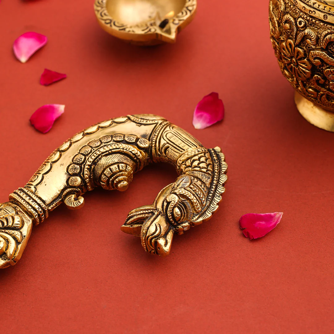 Brass Katar For Ceremonial And Decoration (10.5 Inch) - Image 5