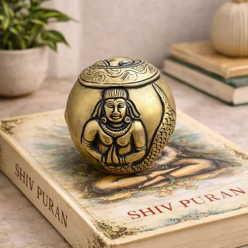 Brass Circular Paper Weight (3 Inch)