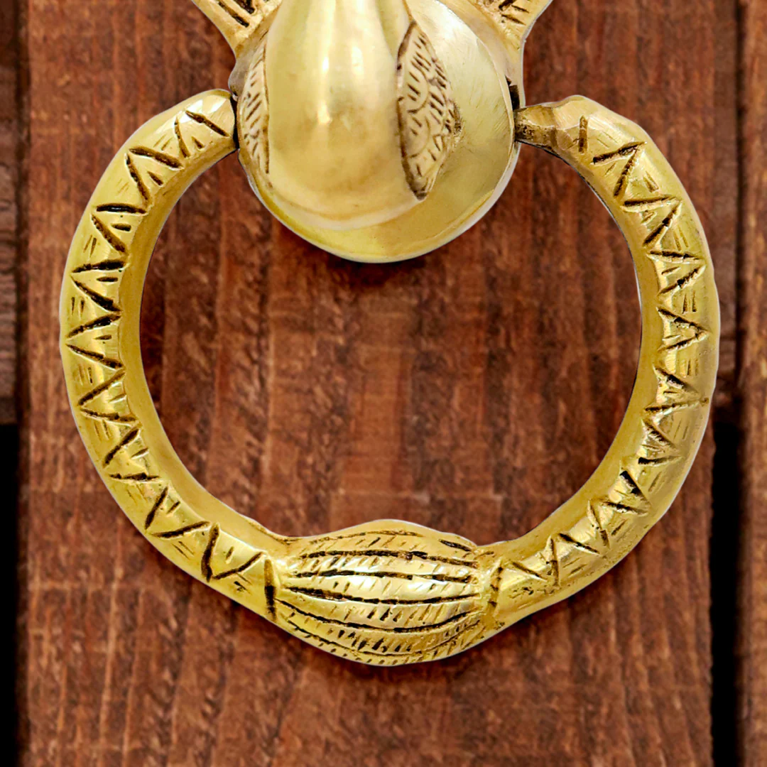 Brass Peacock Door Knocker (8 Inch) - Image 4
