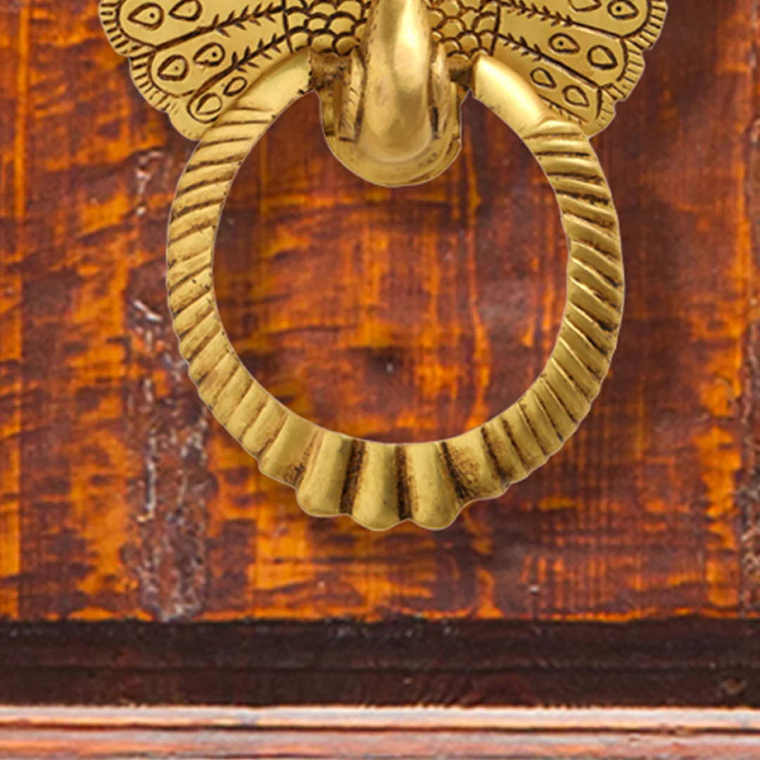 Brass Peacock Door Knocker (8 Inch) - Image 8