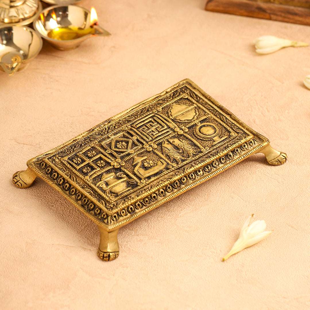 Brass Pooja Chowki - Image 2