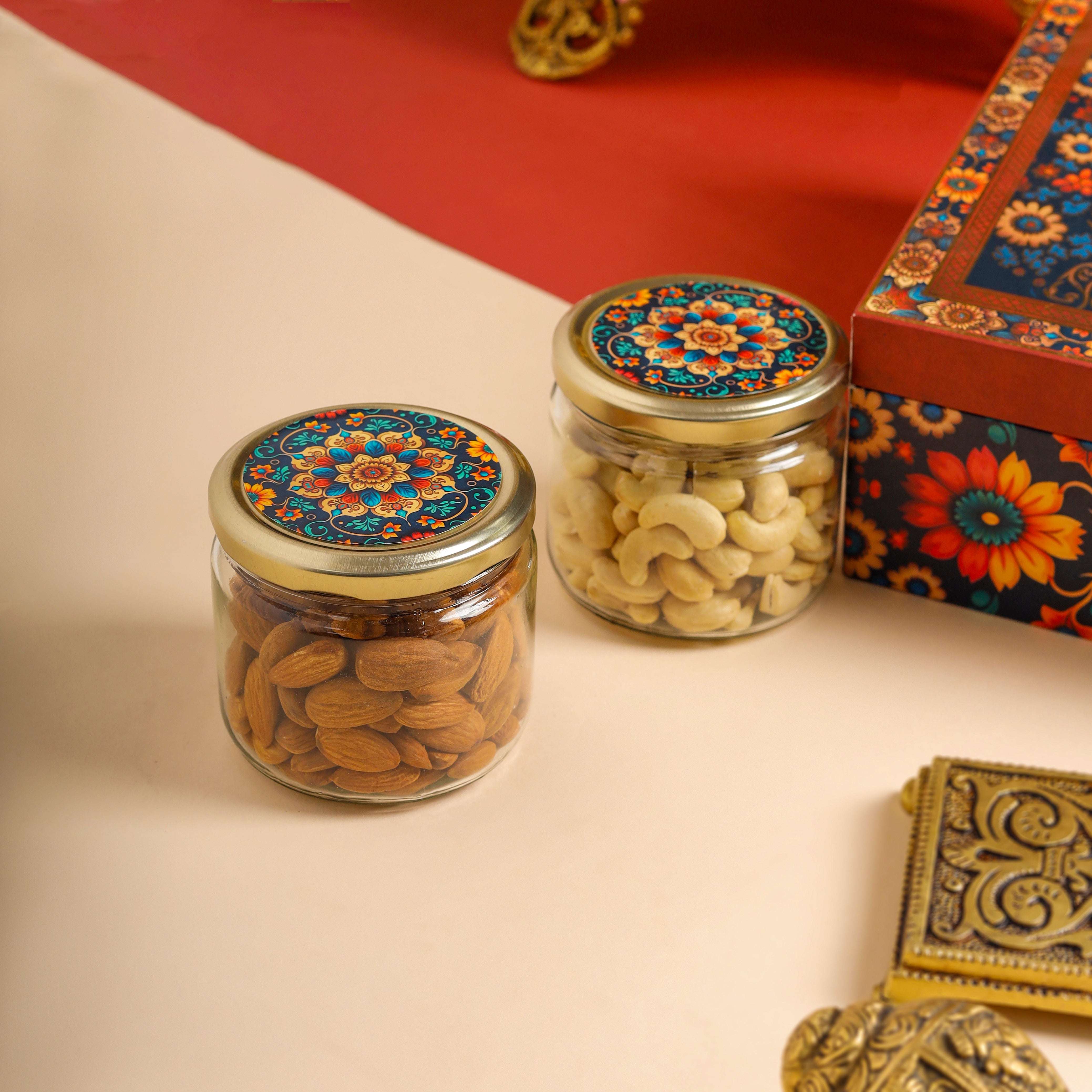 Premium Brass Chowki & Ganesh Conch House Warming Gift Hamper - Image 4
