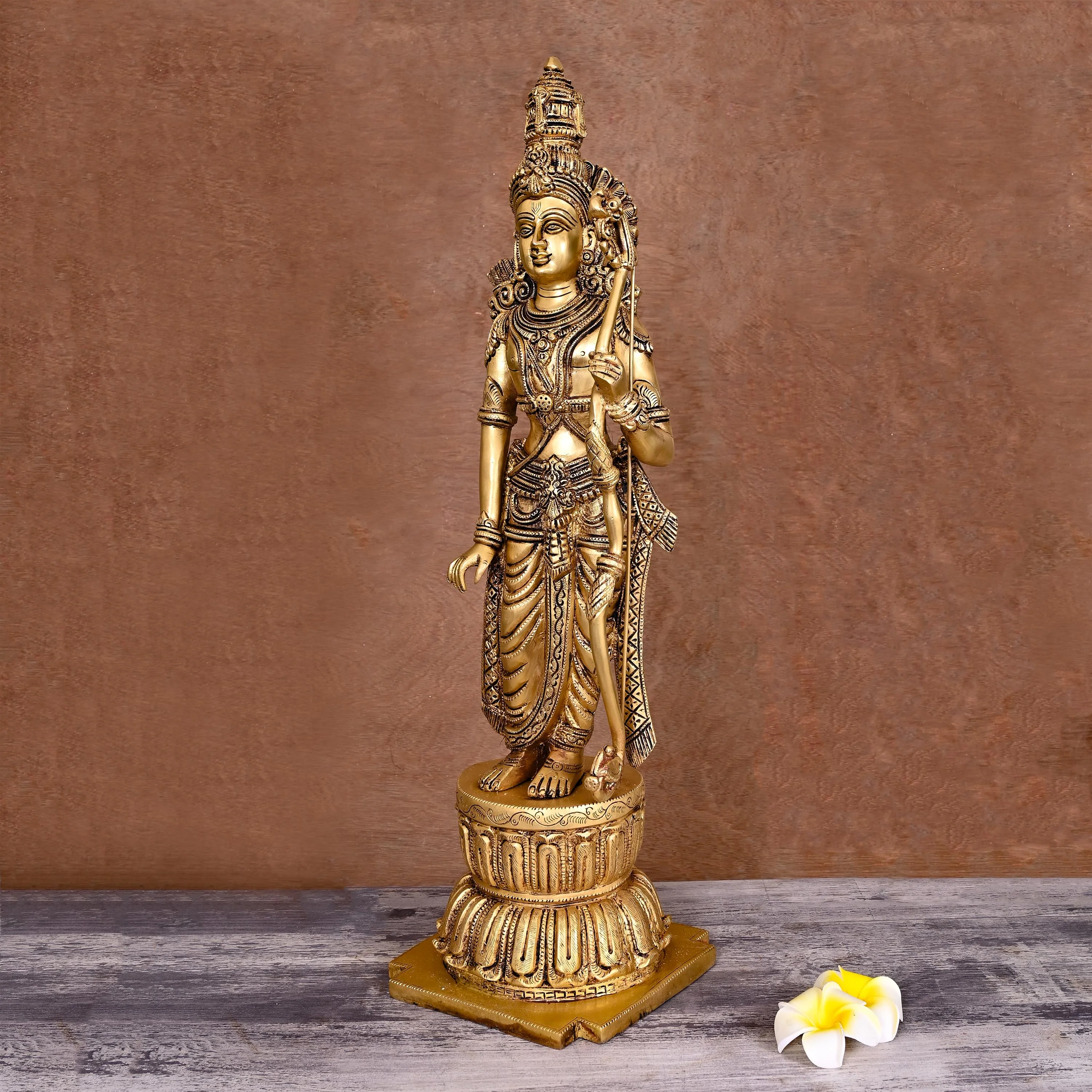 Brass Lord Ram Standing Statue  (24.5 Inch) - Image 11