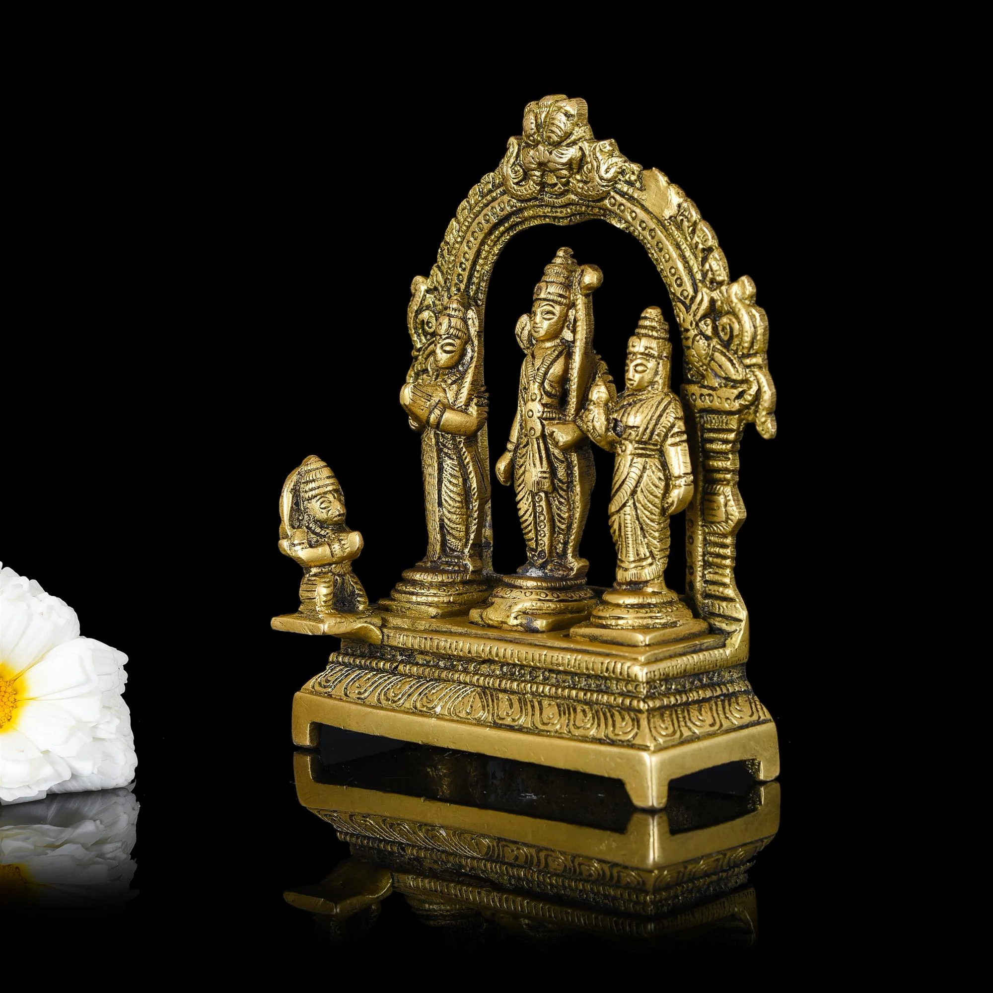 Brass Ram Darbar Statue (6.3 Inch) - Image 2
