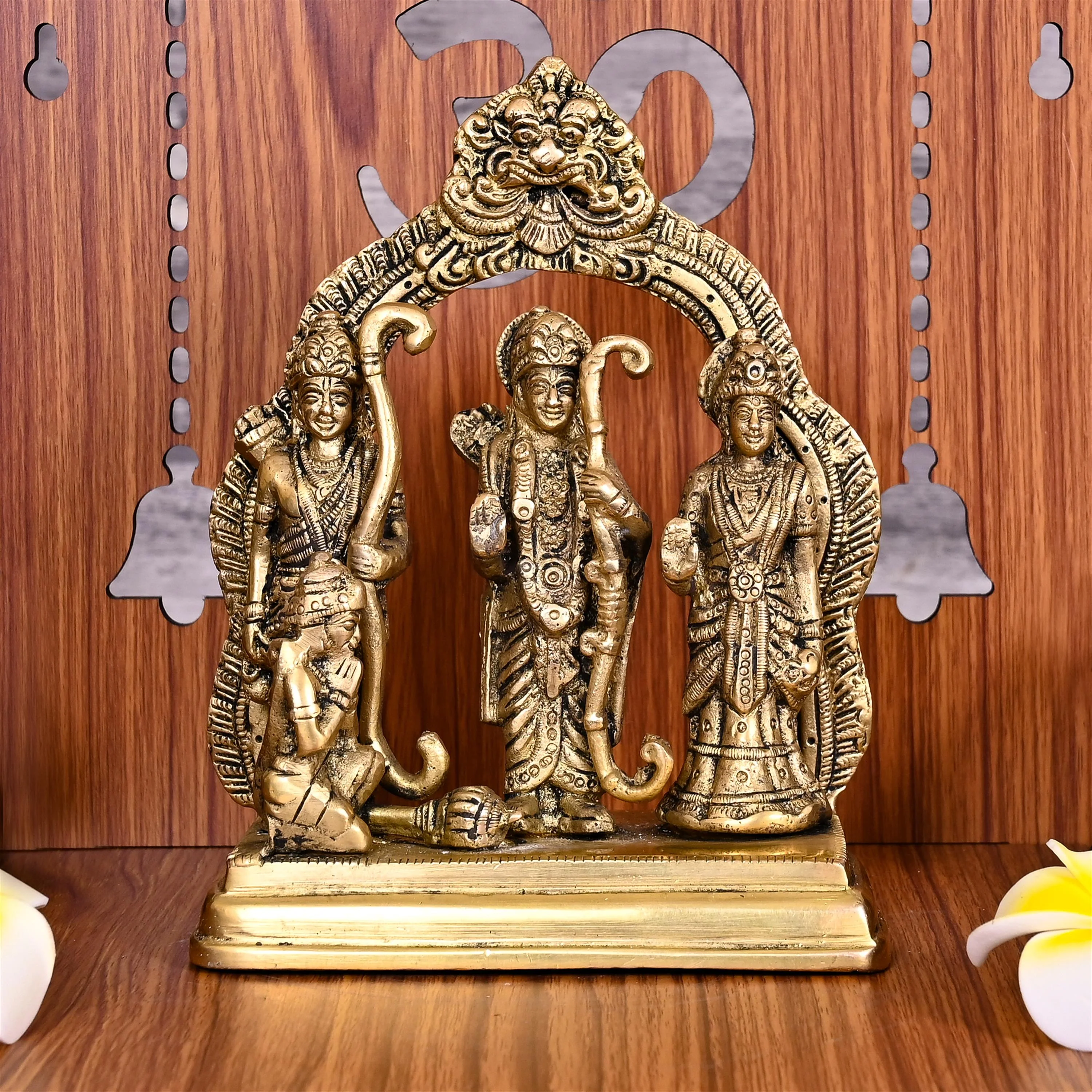 Brass Ram Darbar Statue (6.3 Inch) - Image 4