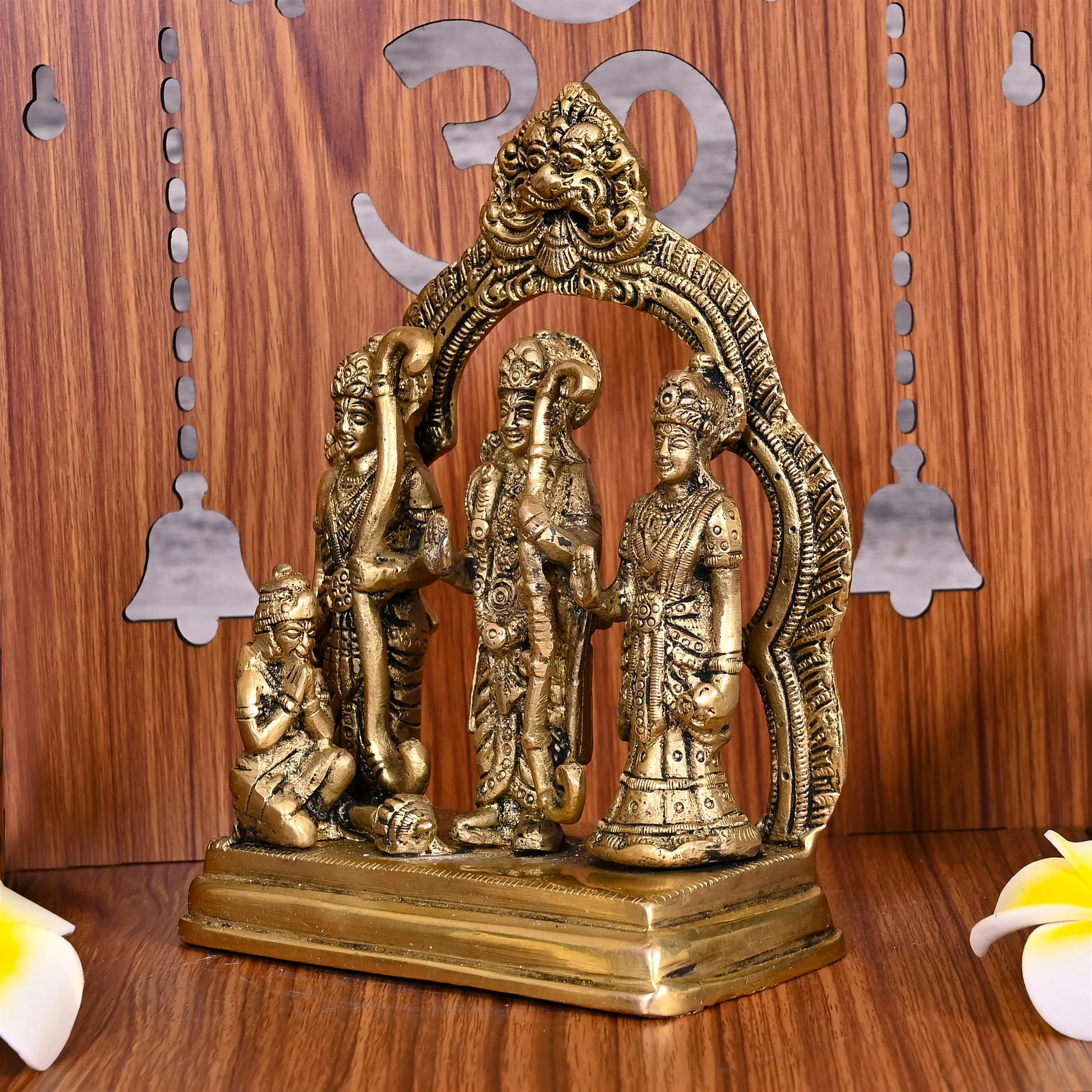 Brass Ram Darbar Statue (6.3 Inch) - Image 5