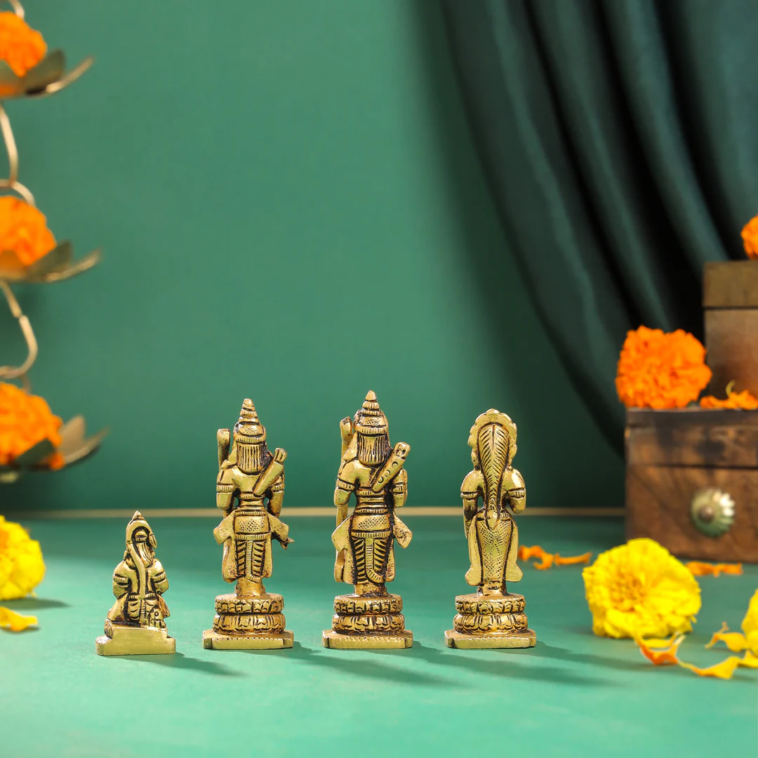 Brass Ram Darbar Idols Set - Image 4