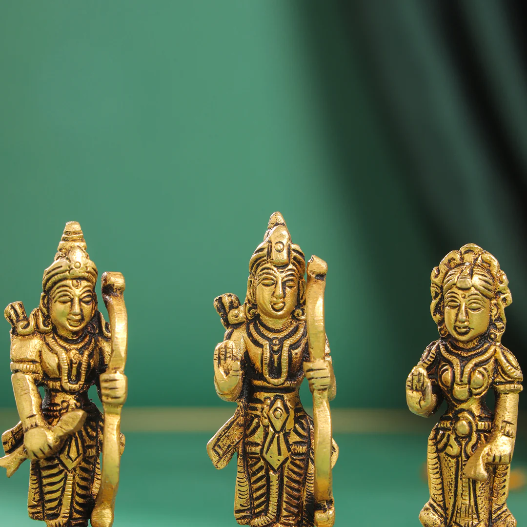 Brass Ram Darbar Idols Set - Image 6