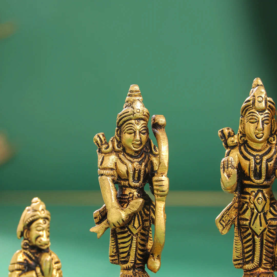 Brass Ram Darbar Idols Set - Image 7