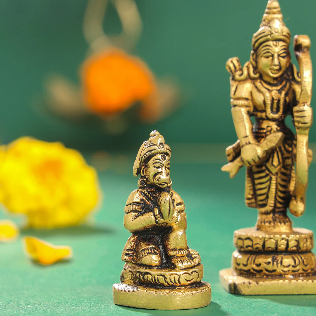 Brass Ram Darbar Idols Set - Image 8