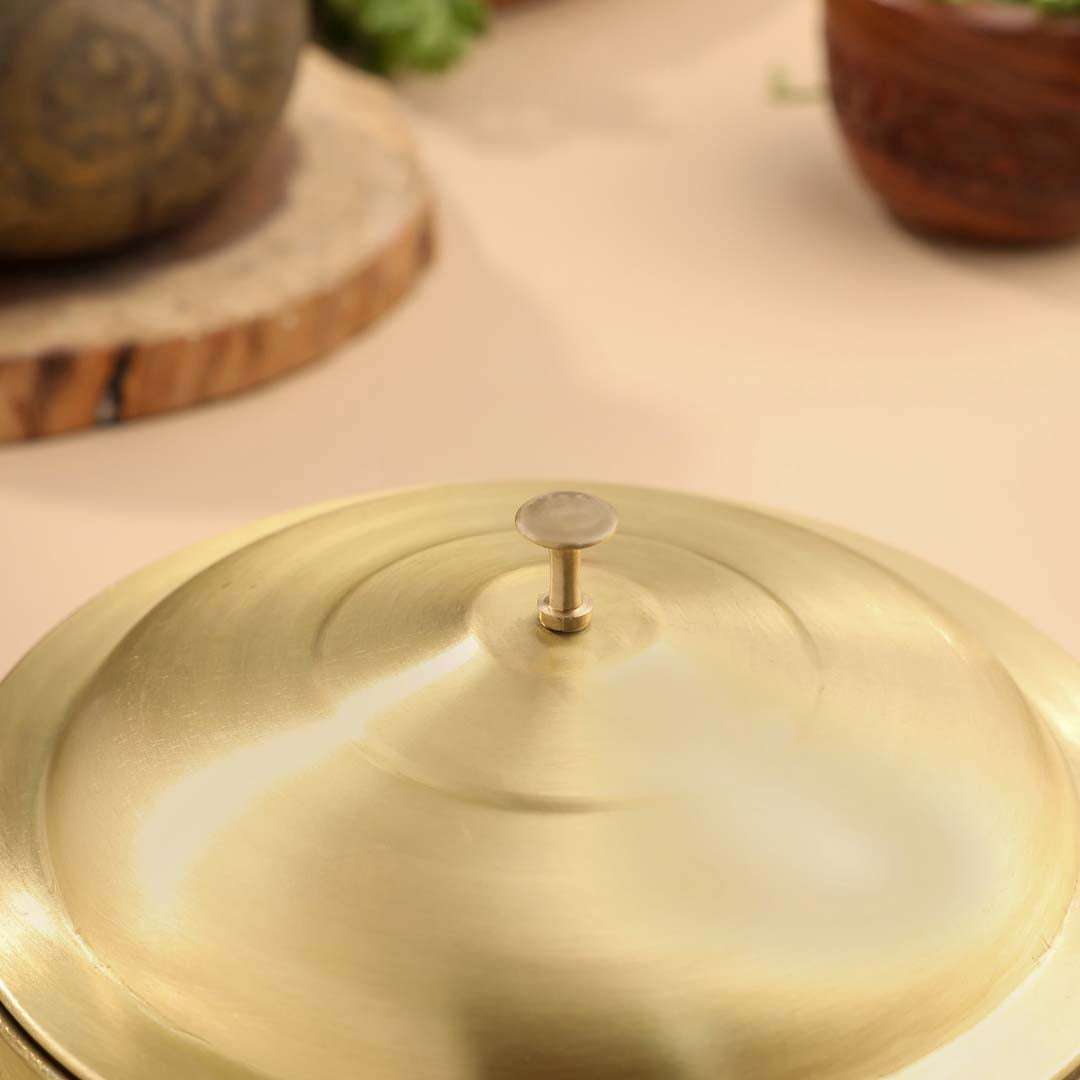 Brass Roti/Chapati box (4.5 Inch) - Image 2