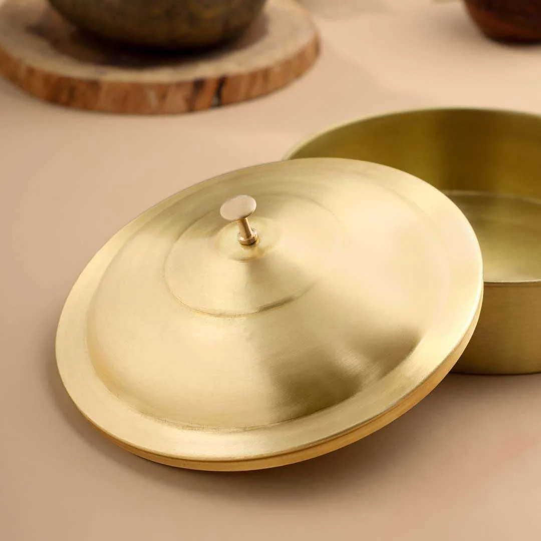 Brass Roti/Chapati box (4.5 Inch) - Image 5