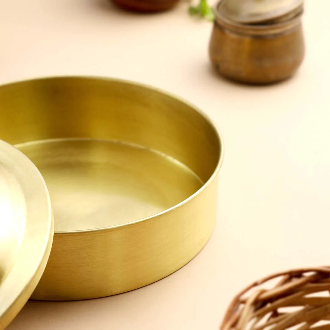 Brass Roti/Chapati box (4.5 Inch) - Image 6