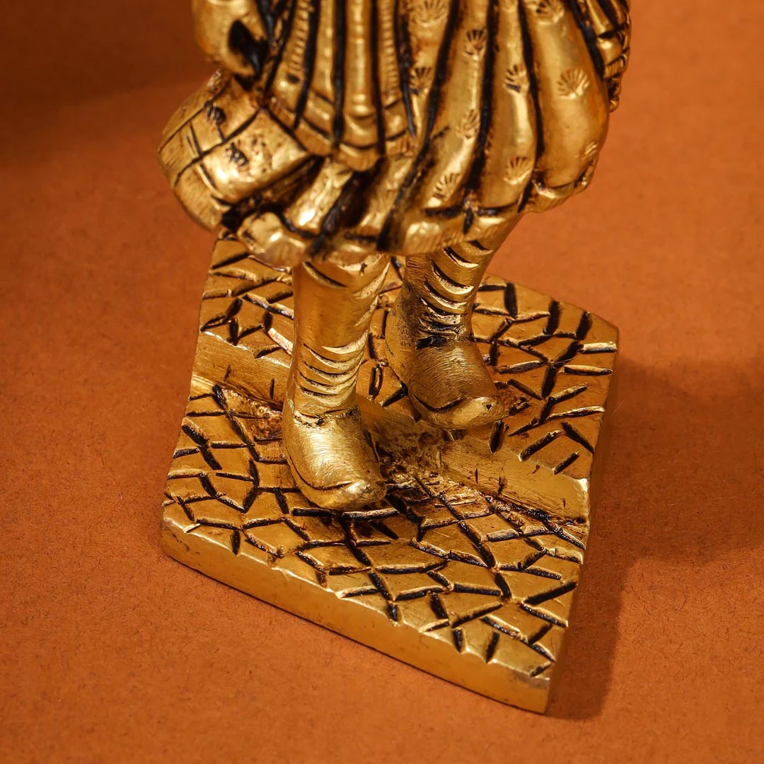 Brass Superfine Chatrapati Shivaji Maharaj Idol (4.2 Inch) - Image 6