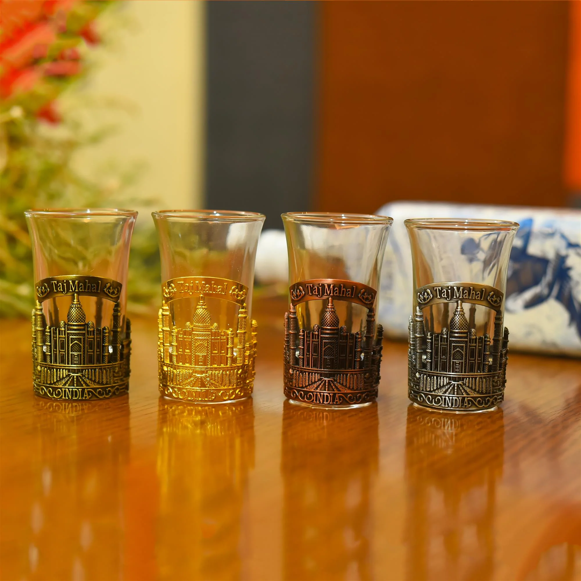 Tajmahal Shot Glass Set Of Four With Box - Image 4