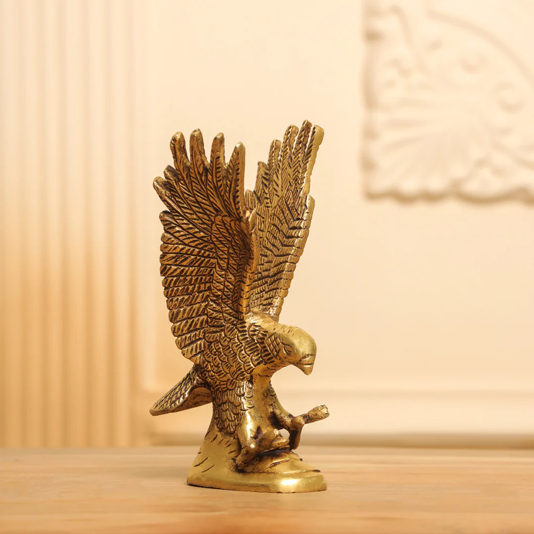 Brass Eagle Decorative Showpiece (6 Inch) - Image 2