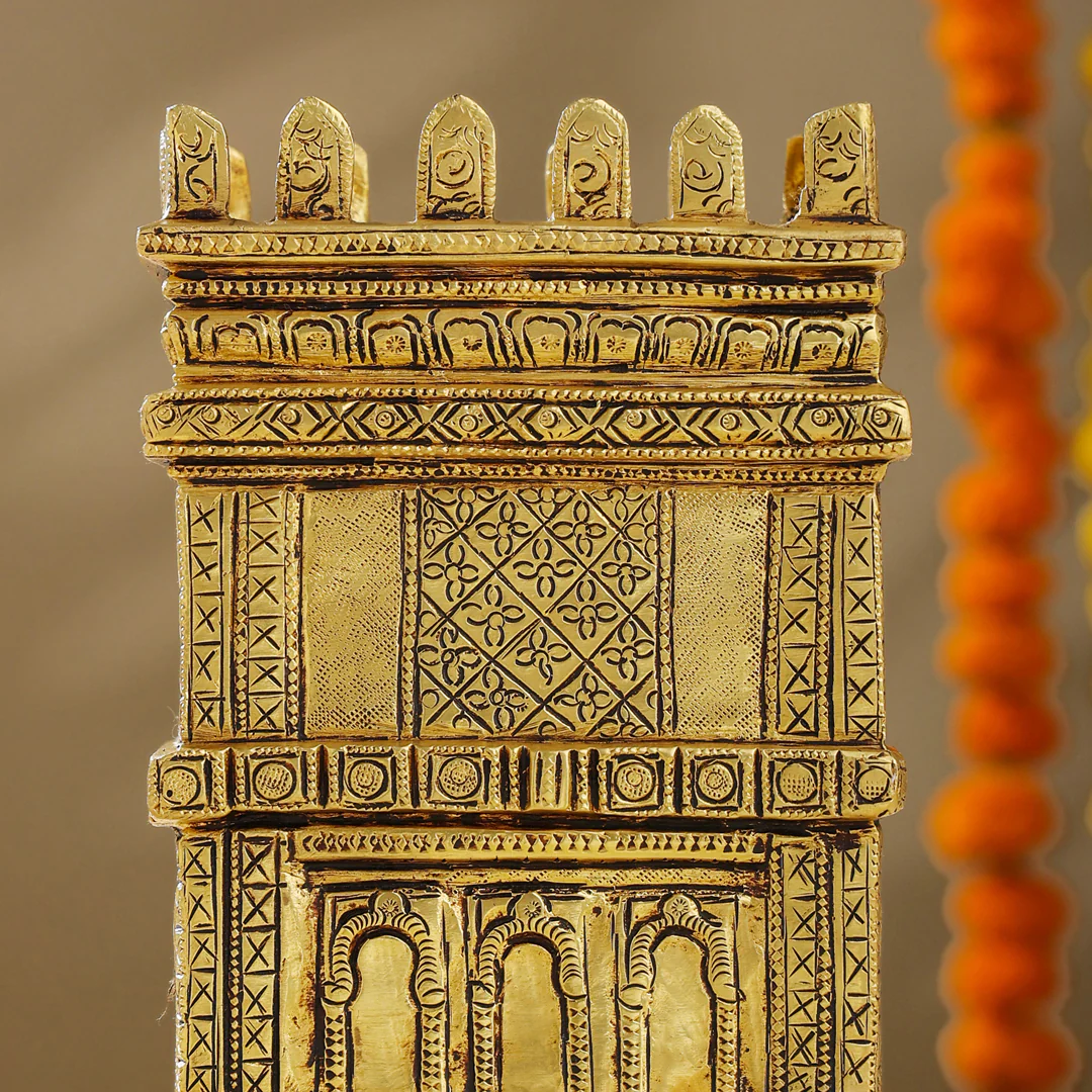 Brass Meenakshi Temple Model (9.5 Inch) - Image 4