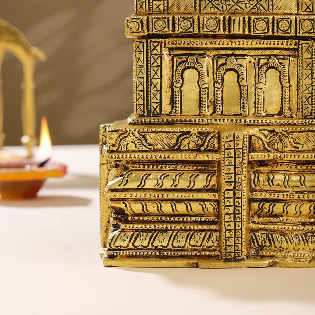 Brass Meenakshi Temple Model (9.5 Inch) - Image 5
